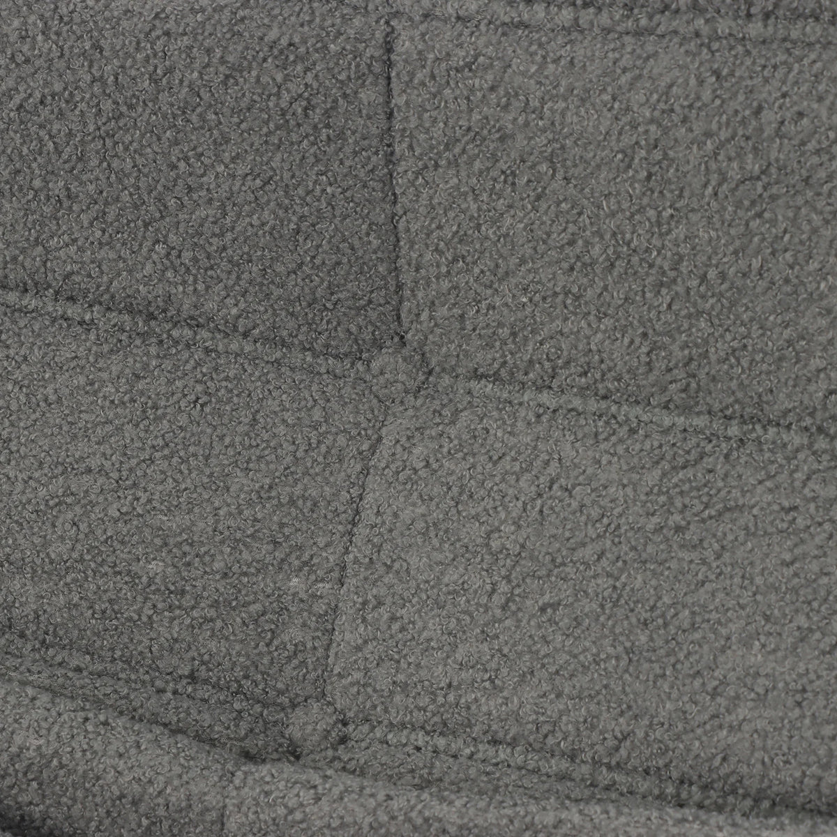 Dune, détail du velours matelassé gris